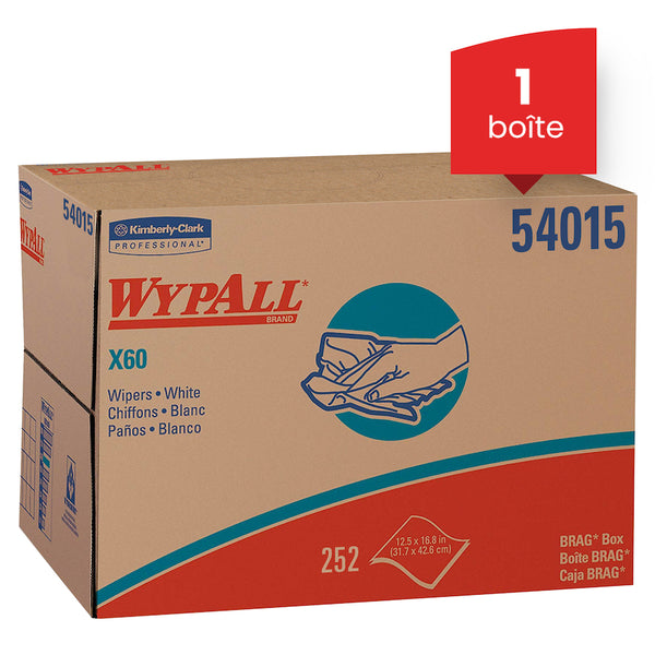 Boîte distributeur chiffons Wypall 252 unités –
