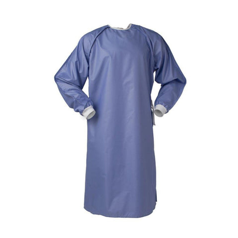 CUFF- SHIELD Nonwoven 43gsm SMS Fabric Disposable Surgical Isolation Gown  (Pack of 10, Blue, Length-48inch, Knitted Cuff, Fluid Resistant) Gown  Hospital Scrub Price in India - Buy CUFF- SHIELD Nonwoven 43gsm SMS