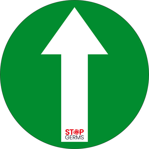 Prevention stickers: DIRECTION ARROW (from $6/unit) - Stopgerms