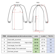 Blouse médicale d'isolement lavable, niveau 2 (Paquet de 25 à 15$/unités) - Stopgerms