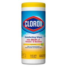CLOROX Lingettes désinfectantes Citron - 35 lingettes - Stopgerms