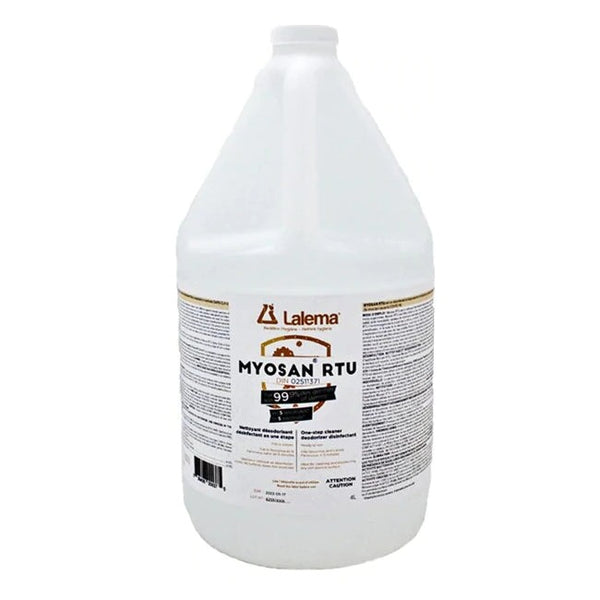 Désinfectant MYOSAN RTU pour surfaces dures - format de 4L (Efficace en 5 secondes) - Stopgerms