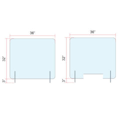 Écran protecteur autoportant en polycarbonate - Stopgerms