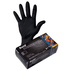 Aurelia Bold Max 6-mil Nitrile Gloves - Black - Case of 10 boxes - Stopgerms