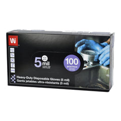 Gants de nitrile Wipeco 5mil - Bleu - Paquet de 100 - Stopgerms