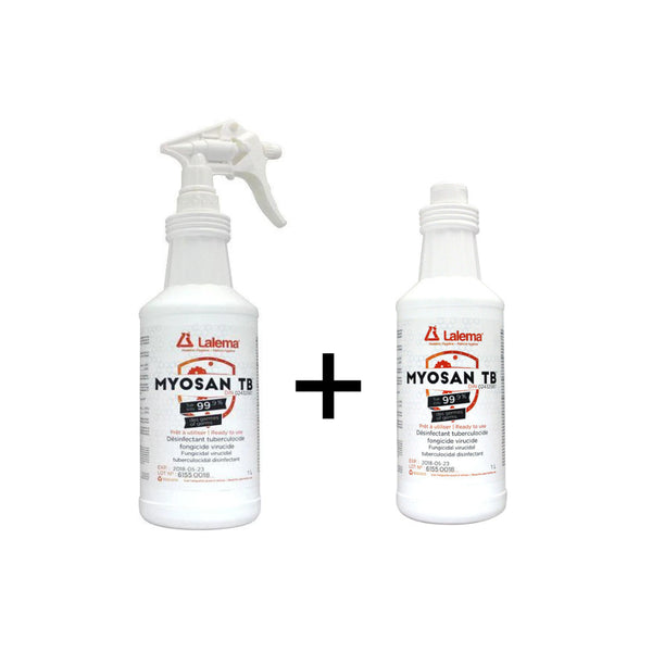 MYOSAN TB PROMO pour surfaces dures - format 1L x 2 - Stopgerms