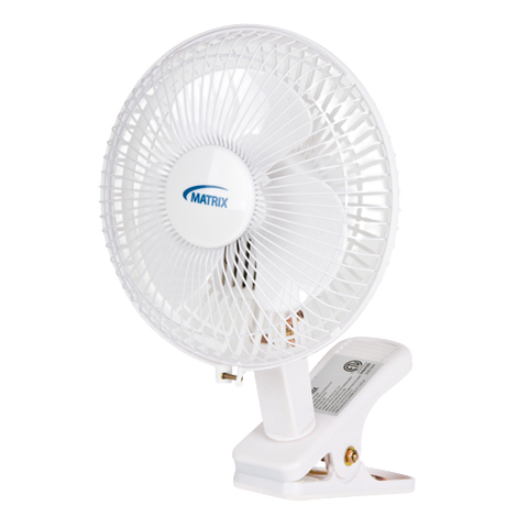 Ventilateur avec clip 6" pour bureau 2 vitesses - Matrix - Stopgerms