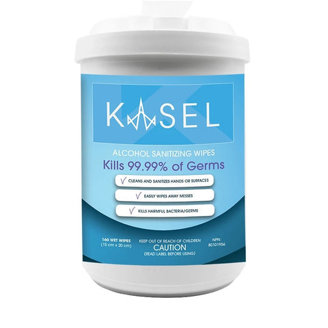 KASEL Alcohol-based disinfecting wipes - 160 wipes - StopGerms