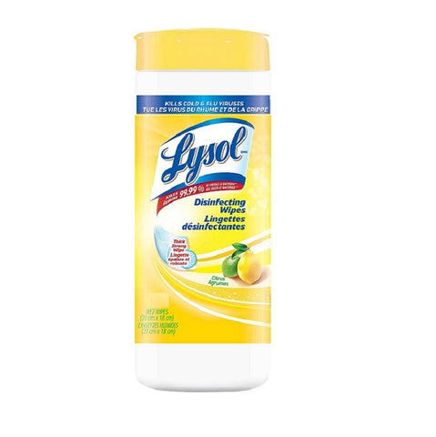 LYSOL Lingettes désinfectantes Citrus - 30 lingettes - Stopgerms