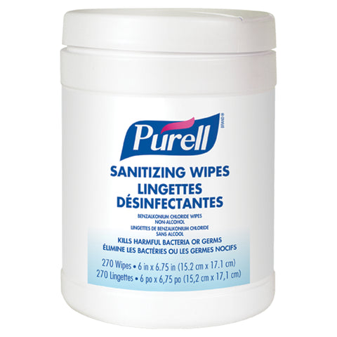 PURELL Lingettes désinfectantes à base d'alcool - 270 lingettes - stopgerms