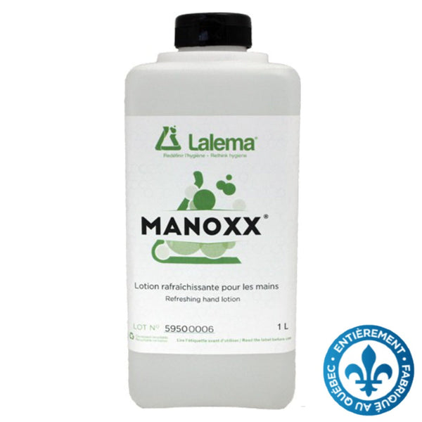 Lotion MANOXX pour les mains à base d'eau pour la désinfection - format de 1L - StopGerms