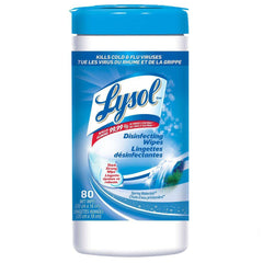 LYSOL Lingettes désinfectantes Chute d'eau printanière 80 lingettes - StopGerms