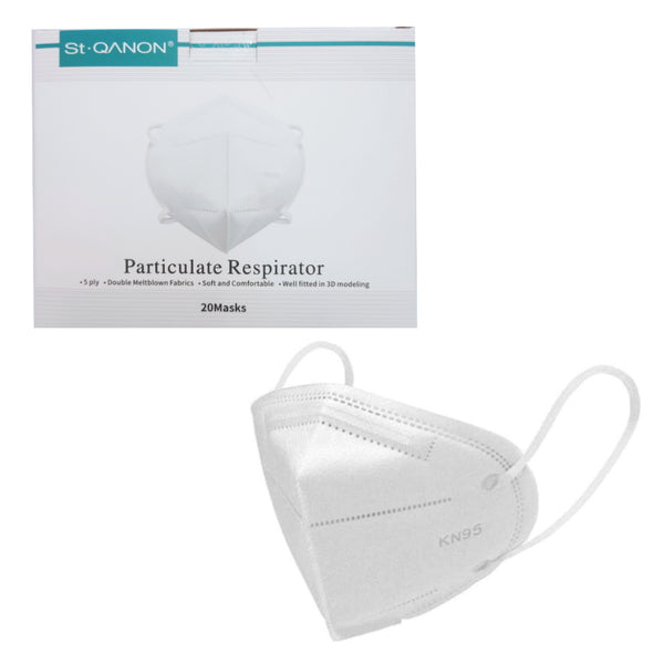 Masques KN95 - Paquet de 20 (Emballés individuellement) - StopGerms