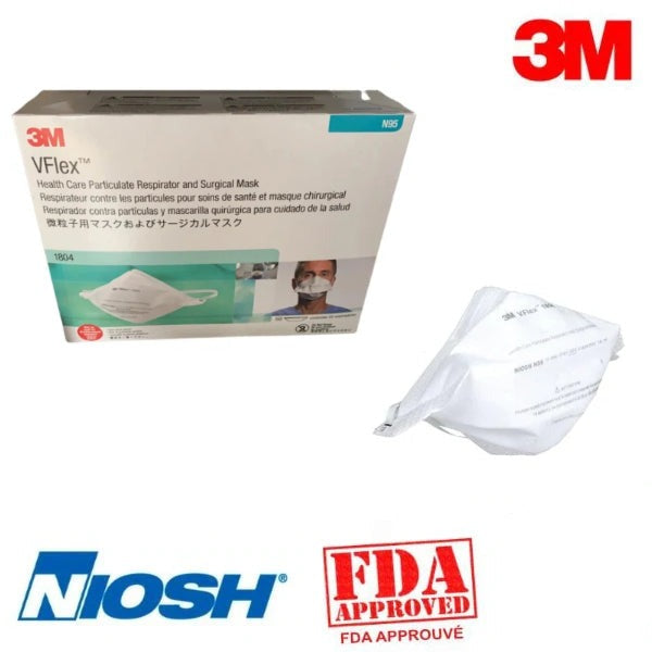 Masks N95-1804S 3M Pack of 50, Size: Small - StopGerms