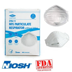 Masques N95 ZYB-11 Paquet de 20, Taille : Standard - StopGerms