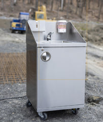 Station de lavage portative connectée et sans contact en acier inoxydable-stopgerms